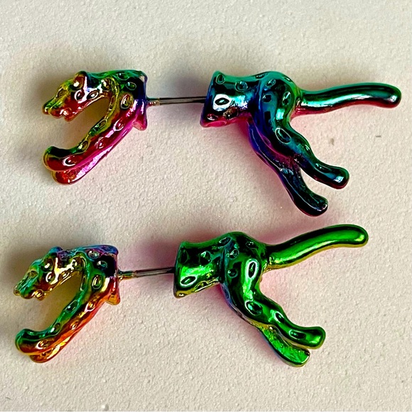 Colorful Panther and Fly Earring Bundle - Picture 5 of 5